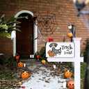 Halloween Dog Mailbox Cover 21x18 Inch, Halloween Trick Or Treat Post Letter Box Covers, Halloween Spooky Magnetic Waterproof Mail Wraps for Outdoor Yard Garden Standard Mailbox Decor