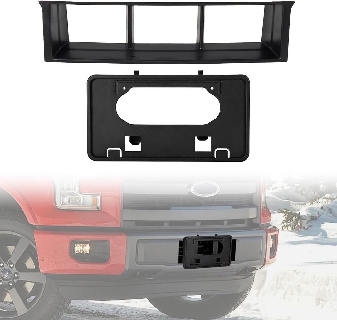 HAKA TOUGH Front Bumper Lower Grille Insert Trim Panel Kit for Ford F150 Accessories 2009-2014Durable Plastic Black Front Bumper Grille & Front Bumper License Plate Frame Bracket Holder.(2PCS) HAKA TOUGH Front Bumper Lower Grille Insert Trim Panel Kit for Ford F150 Accessories 2009-2014Durable Plastic Black Front Bumper Grille & Front Bumper License Plate Frame Bracket Holder.(2PCS)
