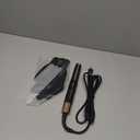 Mini Flat Iron Hair Straightener 1/3 Inch Pencil Flat Iron for Women Portable Travel Straightener and Curler 2 in 1 for Short Hair Beard and Pixie Cut with Adjustable Temp (Rose Gold)