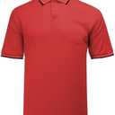 redgino Men's Baseball Softball Umpire Shirt Short Sleeve Polo Ref Jersey Referee Gear - Sized for Chest Protector, Medium