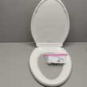 KOHLER 4636-RL-0 Cachet ReadyLatch Elongated Toilet Seat, Quiet-Close Lid, Contoured Seat, Grip-Tight Bumpers and Installation Hardware, White, 18.04"L x 14.18"W