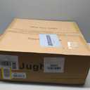 0139-4H Handwoven Rattan Boho Ceiling Fans with Lights Remote Control Flush Mount Fandelier Low Profile Caged for Bedroom,4-Light,20"