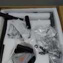 6-Light Black Chandelier, Farmhouse Dining Room Light Fixture, Large Modern Chandelier, Geometric Industrial Metal Hang Lighting Fixture for Foyer Entryway Kitchen Over Table Hallway Living Room