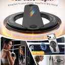 GripMate 2nd Magnetic Phone Ring Holder for MagSafe, Removable Finger Loop Phone Ring Grip, Two-Sided Magnet, Vertical & Horizontal Kickstand, Compatible with iPhone 17 Pro Max 16 15 14 13 12