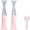 2 Pack Replacement Razor Handle Compatible with Venus only, Pink