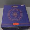 2025 Upgraded Christmas Tree Topper Projector Light with Rotating Bright LED & Wide Coverage, Universal Fit for Any Height Tree, Easy Install, Stable Base, Holiday & Party Decorations (Frosted Silver)