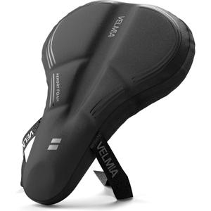 VELMIA Bike Seat Cushion, Comfy Memory Foam, Designed in Germany, Better Than Gel, Peloton Seat Cushion for Men & Women