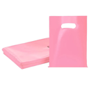 Pink 100 PCS Small Gift Bags, 6"x8" Goodie Party Favor Bags with Handle, Treat Retail Pouches for Kids Birthday, Christmas, Small Business