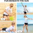 Kanu Surf Girls Karlie Rash Guard UPF 50+ Sun Protection Short Sleeve Swim Shirt (10, Annie White)