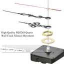 Lancardo HQ3268 Quartz Wall Clock Silence Movement, 0.6" Maximum Dial Thickness, 4.8" Hand Shaft Length