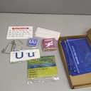 Alphabet Learning Pocket Chart, Circle Time Learning Center Alphabet Flash Cards ABC Wall Chart Letter Game for Toddler Kids Homeschool Supplies Preschool Kindergarten Classroom Must Haves