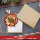 Ramen Ornament - Food Ornaments, Noodles Bowl Christmas Ornaments - Ramen Gifts for Food Lovers, Noodles Bowl Themed Gifts - Acrylic Ornament