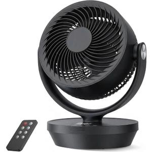 PNTCK Air Circulator Fan for Bedroom, Quiet Table Fan with 4 Speeds, 90° Oscillation, 120° Vertical, 12H Timer, Powerful Airflow, Oscillating Desk Fan for Bedroom Office Home, 13INCH