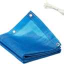 90% Shade Cloth for Plants 3.3 Ft × 6.6 Ft Greenhouse Shade Cloth for Protect Vegetable Plants Fruits Flowers Crops - Blue