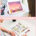 Fycyko Compatible with iPad (A16) 11th Generation 11 Inch 2025 Case, Slim Stand Cover for iPad 10th 10.9 Inch 2022 with Pencil Holder, Cute Polka Dot Aesthetics Design Protective Cover-Pink