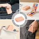 14 Grids Travel Pill Organizer Box with 415-Pcs Medicine Name Labels - Pocket Daily Pharmacy Case Container Kit - Travel Medication Holder Dispenser for Fish Oil Vitamin Supplement Storage - Pink