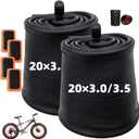 20x4.0 Fat Tubes 20x3.0/3.5 Fat Tire Tube 20x3.5/4.0 Bike Tube 20x4.0/4.5 Heavy Duty Tire Tubes for 20 Electric Bike Fat Beach Bike 2 Pack