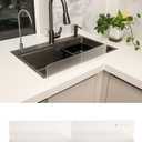 Handwashing Basin Area Splash Guard - Household Acrylic Self-Adhesive Countertop Panel Transparent Acrylic (Frosted) Bathroom Perimeter Water Barrier (10.2x1.2x3.3 in) (2Pack)