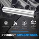 5 Inch Exhaust Pipe, 5'' Stainless Steel Straight Exhaust Pipe, 30" Length 5'' Muffler Replacement Pipe