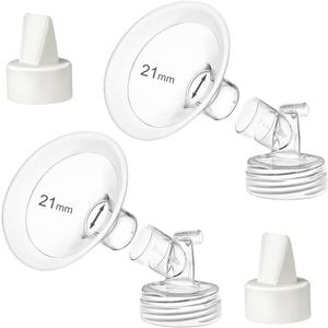 PumpMom-us 21mm Flanges Compatible with Spectra S2 S1 9 Plus Breast Pumps Accessories, Replacement Breast Shield for Spectra Pump Parts and 21 mm Flange