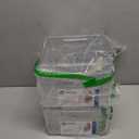 iDesign Stackable Storage Bin with Handles - Organize Pantry, Fridge, or Freezer, Clear, Made in USA, Set of 2