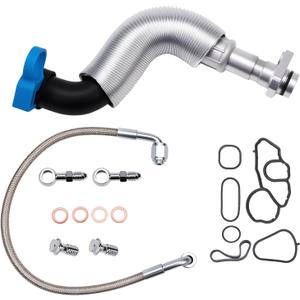 Turbo Turbocharger Oil Feed Line Oil Return Line Gasket Seals Set Fits for Cooper R55 R56 R57 R58 R59 R60 R61 2007-2016 OE#11657534454 11658617069 11427557009