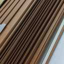 Art3d WPC Wainscoting Panels, 16-Pack 48 x 6 Inch 3D Wall Accents for Interior Wall Decor, Living Room, Bedroom, Teak