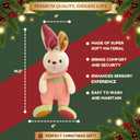 Furry Tales Bailey Bunny  Soft Corduroy Plush Stuffed Animal for Toddlers & Kids  Cute Cuddly Bunny Toy Perfect Christmas for Kids and Grandkids  14 Inches (Green)