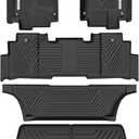 YITAMOTOR Floor Liner and Cargo Mats for Honda Odyssey 2018-2026 Mini Passenger Van, TPE-LITE All Weather Protection Floor Liners,1st 2nd and 3rd Rows Car Mats and Trunk Liner,Full Set Car Mats, Black