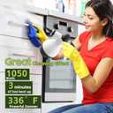 15-in-1 Multipurpose Steam Cleaner, 1050W Handheld Steamer & Steam Mop with 16-Piece Kit, 350ML Tank, 30s Fast Heat-Up for Floors, Windows, Cars, Bathroom, Grills, Sofa Cleaning(White)