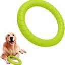Large Dog Durable Indestructible Floating Flying Disc Ring Toys for Chewers,Pool Swimming,Throwing,Catching,Grabbing Pitch,Indoors,Outdoors Playing&Training (green)