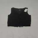REORIA Womens Sexy V-Neck Sleeveless Double Lined Going Out Y2K Trendy Lace Cropped Tank Tops XL