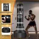 Freestanding Punching Bag for Adults, 70'' Boxing Bag with Stand Kicking Bag Heavy Bag with Boxing Gloves and Electric Air Pump, Women Men Kickboxing Bags for Beginners Training MMA Muay Thai Fitness