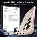 TOCOL Magnetic for Samsung Galaxy S25 Ultra Case, Kickstand with Upgraded Full Camera Protection, Compatible with Magsafe, Drop Protection Slime Cover for Samsung Galaxy S25 Ultra 6.9-Inch (Desert)