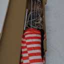 Solar Powered American Flag Pathway Lights, 4PCS Large Patriotic Flag Lights with Growing Pole, 8 Modes, Waterproof for 4th of July Walkway, Yard, Lawn Dcor, Flag Size 13x5.7inch, Stake Size 30.7inch