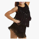 Womens Professional Dance Costume Jazz Dance Performance Leotard Dress Latin Dancewear Bodysuit L