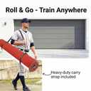 Baseball Hitting Mat - 12'×6'/10'×5' Large Synthetic Turf Batting Mat,0.4" Thick Non-Slip Rollable Hitting Mats, All Weather Training Mat for Indoor Outdoor Baseball Softball Practice