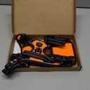 PHOEPET No Pull Dog Harnesses for Small Dogs Reflective Adjustable Front Clip Vest with Handle 2 Metal Rings 3 Buckles [Easy to Put on & Take Off] (S, Orange)