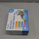 Baby Toys 6-12 Months, Montessori Sensory Garden Plush Set Vegetable Fruits, Baby Developmental Learning Toys with Rattle Squeaker Mirror Texture Tissue, Gifts for 6+ month old Boy Girl Christmas