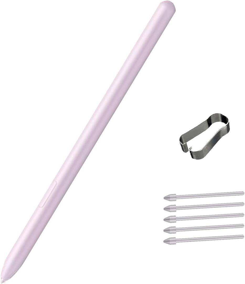 Galaxy Tab S9 FE Stylus Pen for Samsung Galaxy Tab S9 FE /S9 FE Plus/ S9 FE+ / S9 / S9+ SM-X510, SM-X516B S Pen for Samsung Galaxy Tab S9 FE with Nibs (Purple)