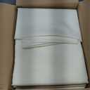 6-Pack Ivory Tablecloths for Rectangle Tables, 90 x 156 Inches, Stain-Resistant Polyester Fabric for 8 Foot Tables - Washable Table Covers for Weddings, Banquets, Birthday Parties, Events