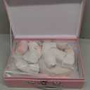 Wooden Tea Party Set for Little Girls, Toddler Girl Gifts Princess Tea Time Toys, Wooden Tea Set Food Dessert, Kids Kitchen Pretend Play, Birthday Valentines Day Gifts for Girls Age 2-5 Years Old