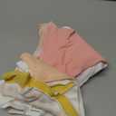 Muslin Baby Bibs 8 Pack, Baby Bandana Drool Bib for Drooling and Teething, Cotton Soft Absorbent for Girls Boys (Pinkish-orange Floral)