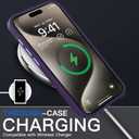7 x iPhone 14 Pro Case [Magsafe Compatible, Slim Fit, Military Grade Shockproof] Translucent Matte Black Slim Case for iPhone 14 Pro 6.1"
