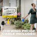 Fida Retractable Dog Leash, 16 ft Dog Walking Leash for Small Dogs up to 26lbs, Soft Grip, Tangle Free, Blue