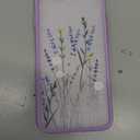 Compatible with iPhone 6/6s for Girl Woman, Floral Flower Pattern Slim Design, Protective Hard PC Back with Soft Shockproof TPU Bumper Phone Case for iPhone 6/6s-Light Purple