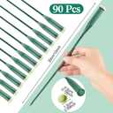 Tessco for you 150 Pcs Floral Water Tubes 12 Inch Floral Tubes Plastic Flower Supplies for Fresh Flowers with Rubber Cap for Flower Stem Arrangements Florist Supplies(Green)