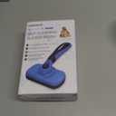 Swihauk Self Cleaning Slicker Brush - Skin Friendly Deshedding Grooming Tool for Dogs & Cats, Suitable for Shedding & Haired Pets, with Pet Supplies Accessories, Blue