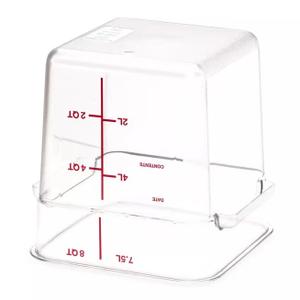 Suclain 2 Pcs Square Food Storage Container Polycarbonate Clear Food Container with Red Lid Commercial Rice Storage with Red Graduations for Commercial Kitchen(7.87 x 7.48 inches, 7.87 x 3.94 inches), 2,4 Quarts Suclain 2 Pcs Square Food Storage Container Polycarbonate Clear Food Container with Red Lid Commercial Rice Storage with Red Graduations for Commercial Kitchen(7.87 x 7.48 inches, 7.87 x 3.94 inches), 2,4 Quarts