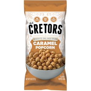G.H. Cretors Caramel Corn  Irresistible Gourmet Caramel Popcorn Snacks in Individual Bags, 8 Oz (Pack of 6) (EXP 11/15/26)